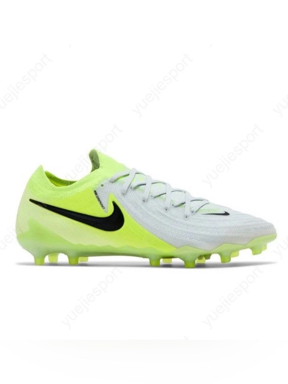 Nike Phantom GX 2 Elite AG Metallic Silver Volt  HF4357-003 Men’s 7.5/Women’s 9